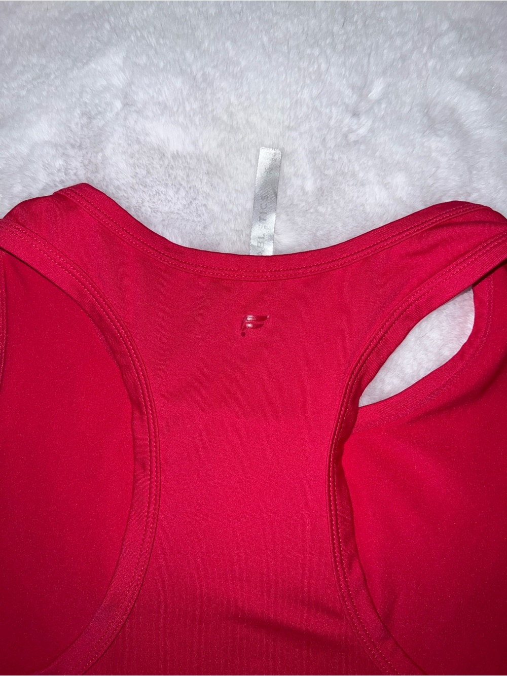 Fabletics Hot Pink Racerback Cropped Tank - Picture 4 of 4